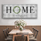 Home is Our Happy Place - Floater Framed Canvas Print