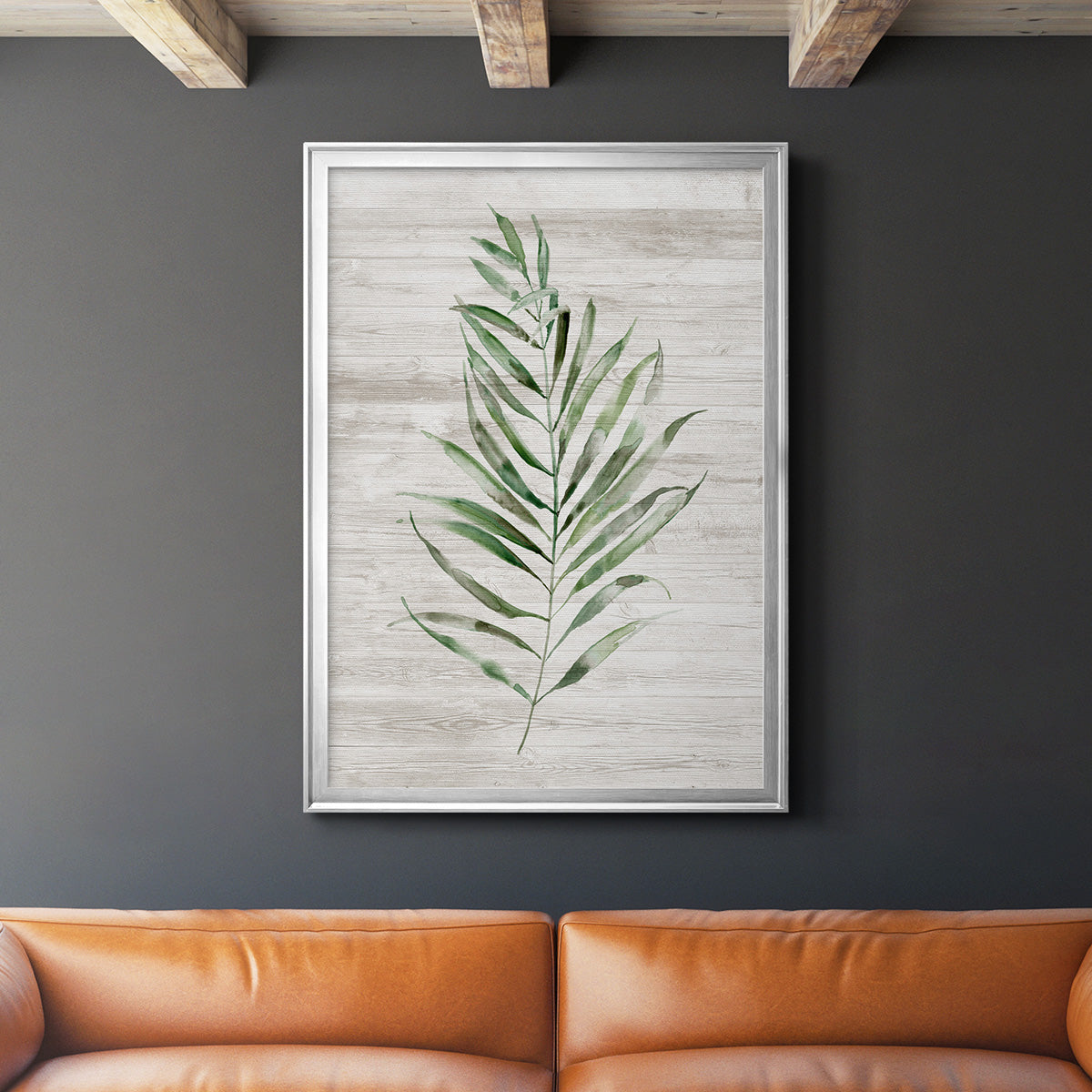 Tropic Frond II - Modern Framed Canvas Print