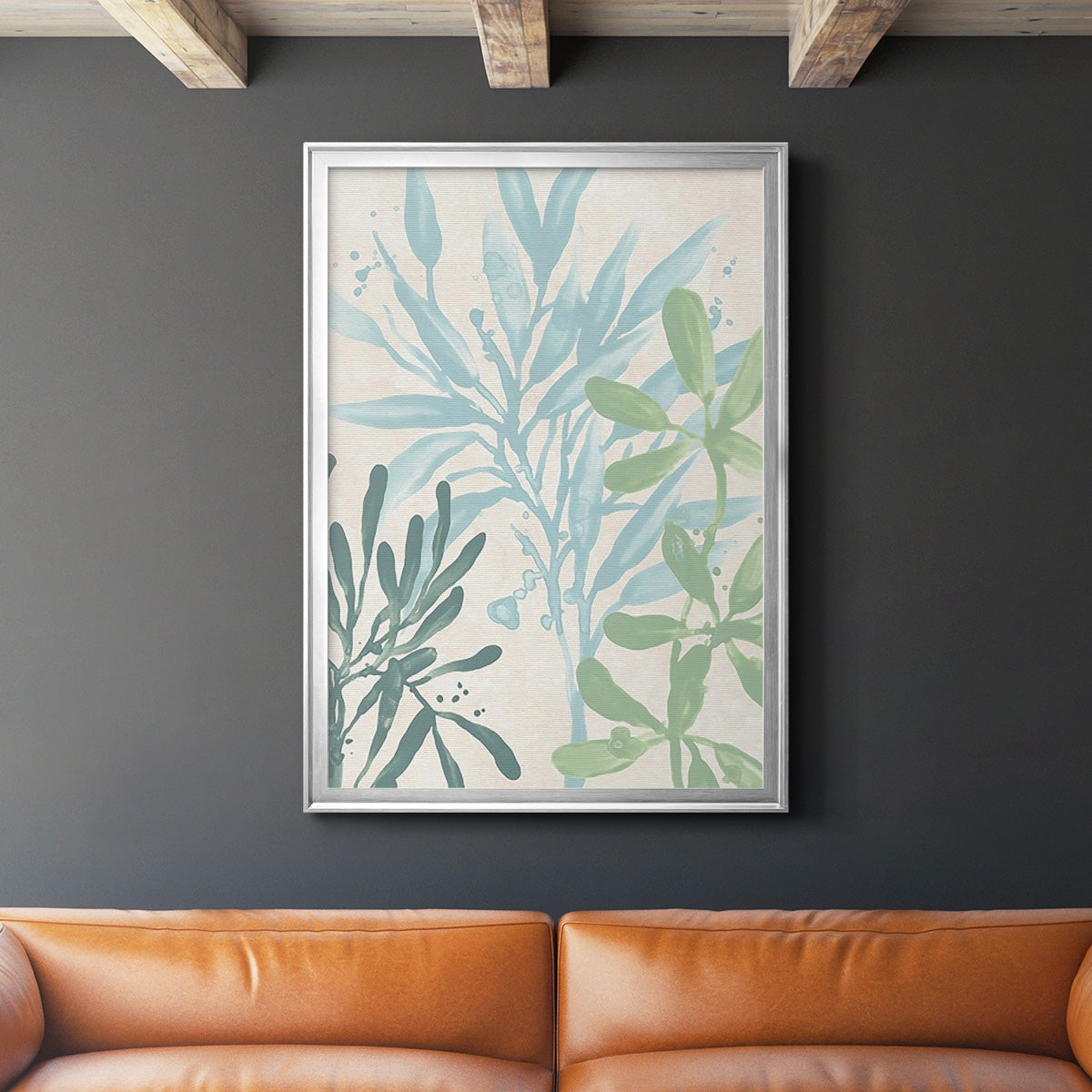 Swaying Seagrass III - Modern Framed Canvas Print