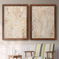 Walnut Damask III - Premium Framed Canvas 2 Piece Set - Ready to Hang