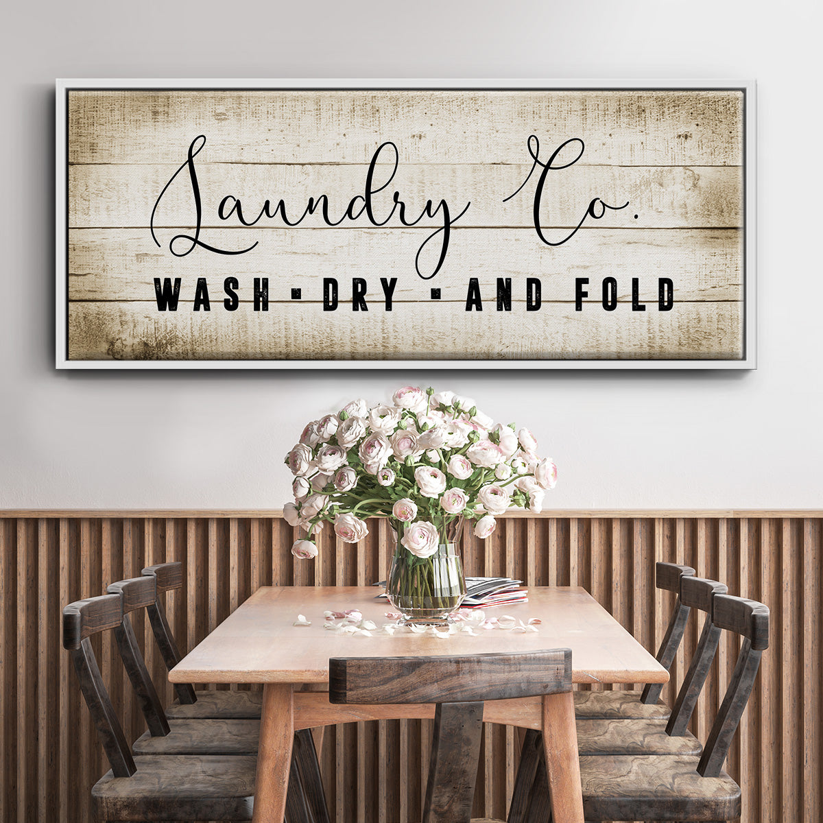 Laundry Co. - Floater Framed Canvas Print