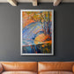 Cadmium Winter Solstice III - Modern Framed Canvas Print