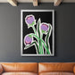 Pop Flowers II - Modern Framed Canvas Print