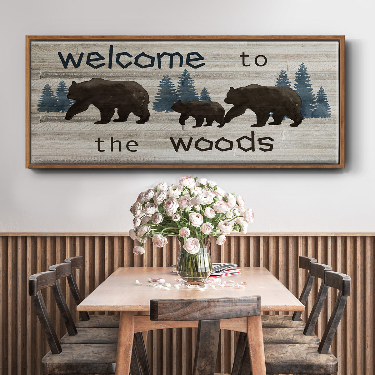 Bears Welcome - Floater Framed Canvas Print