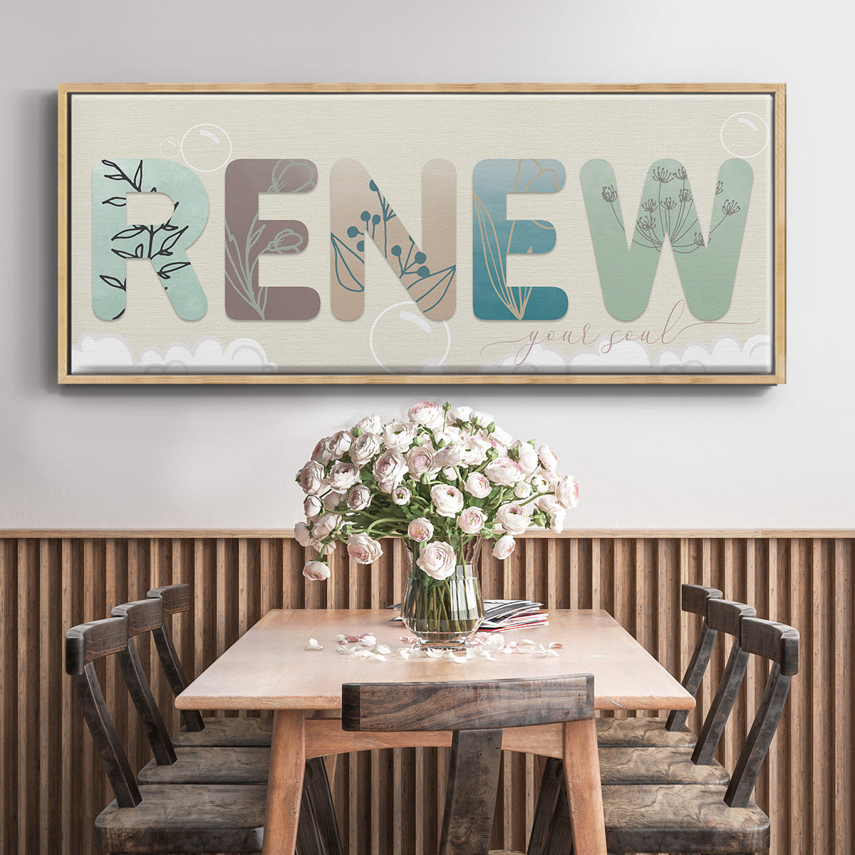 Renew Your Soul - Floater Framed Canvas Print