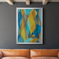 Colorful Cascade II - Modern Framed Canvas Print