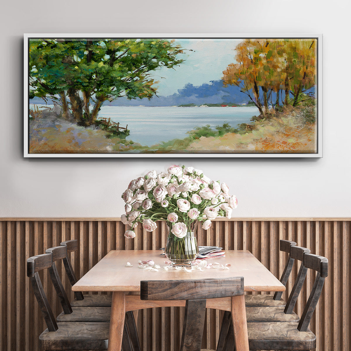 Fall Day - Floater Framed Canvas Print