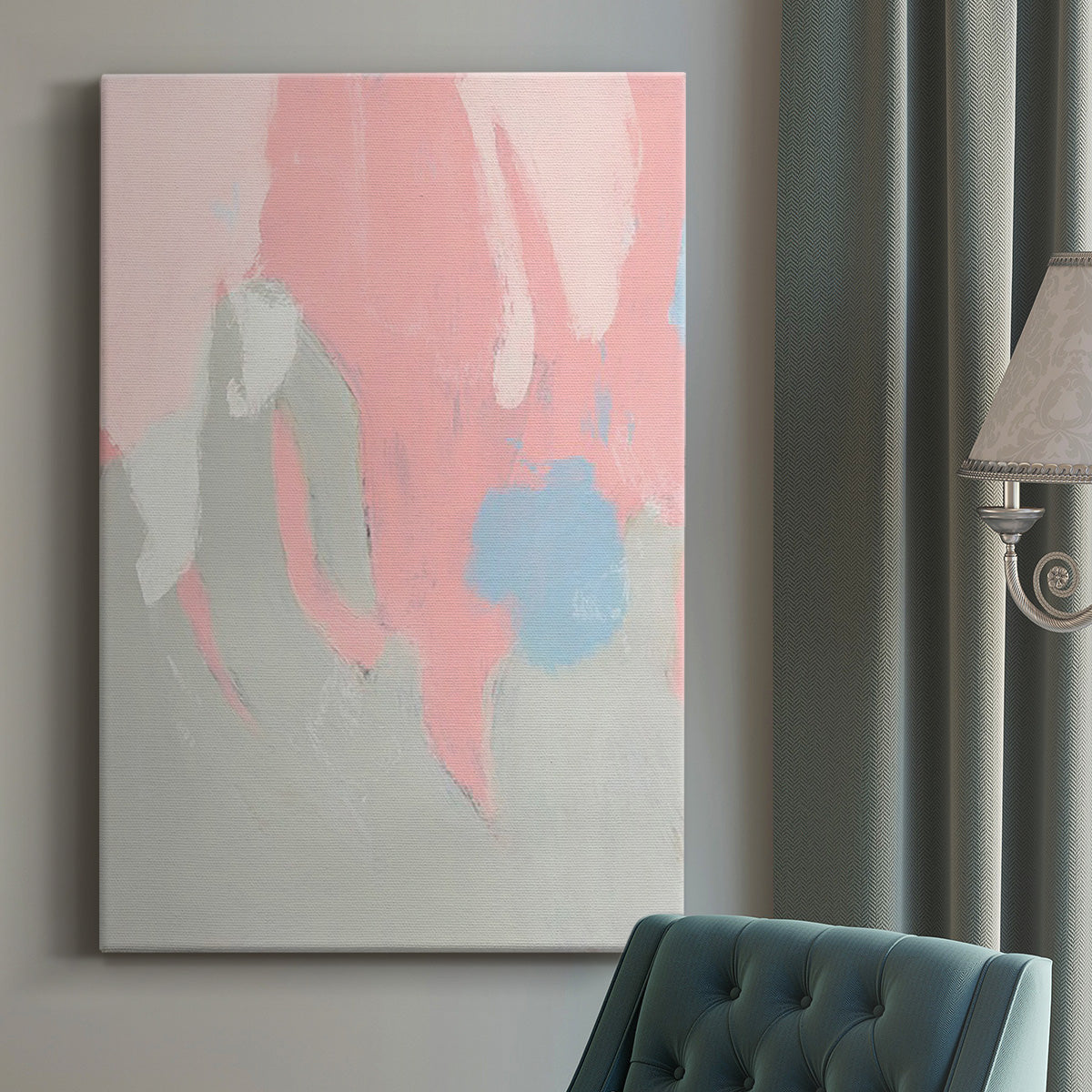 Blushing Abstract I - Canvas Art Print