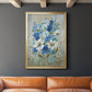 Blue Garden II - Modern Framed Canvas Print