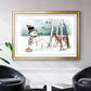Snow Friends - Modern Framed Art Print
