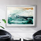 Sea Foam Flow I - Modern Framed Art Print