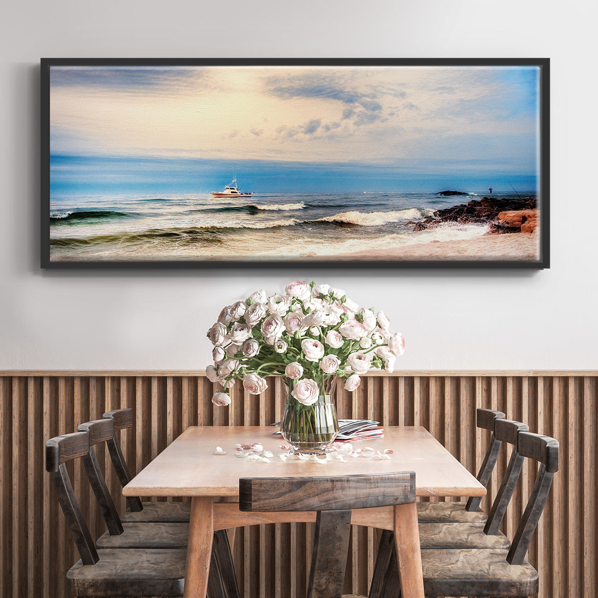 Heading to Sea - Floater Framed Canvas Print