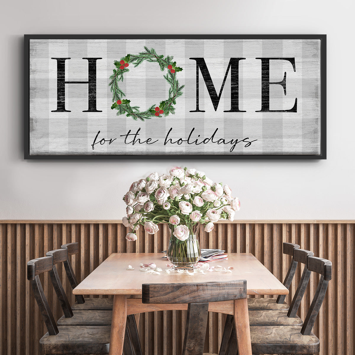 Home for the Holidays - Floater Framed Canvas Print