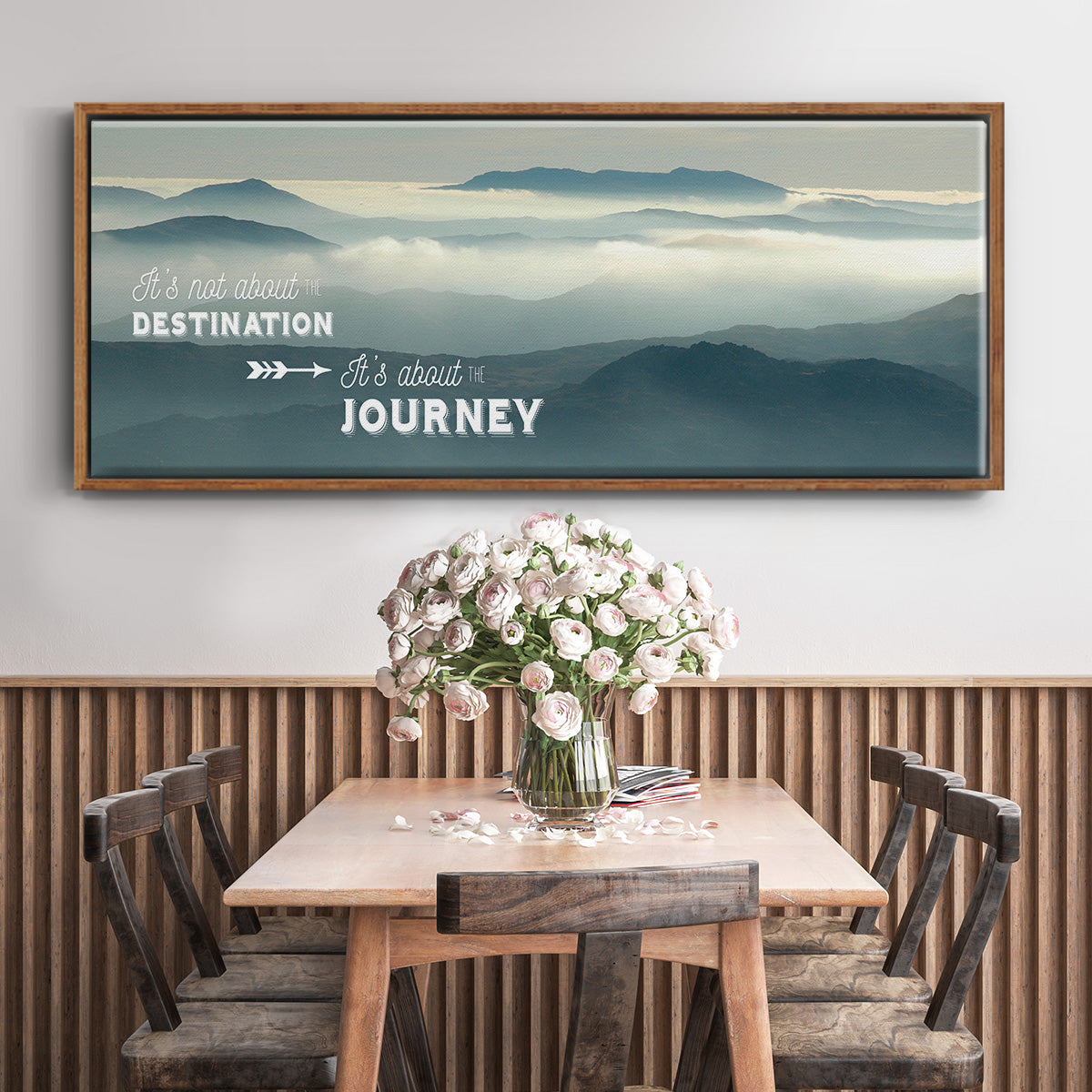The Journey - Floater Framed Canvas Print
