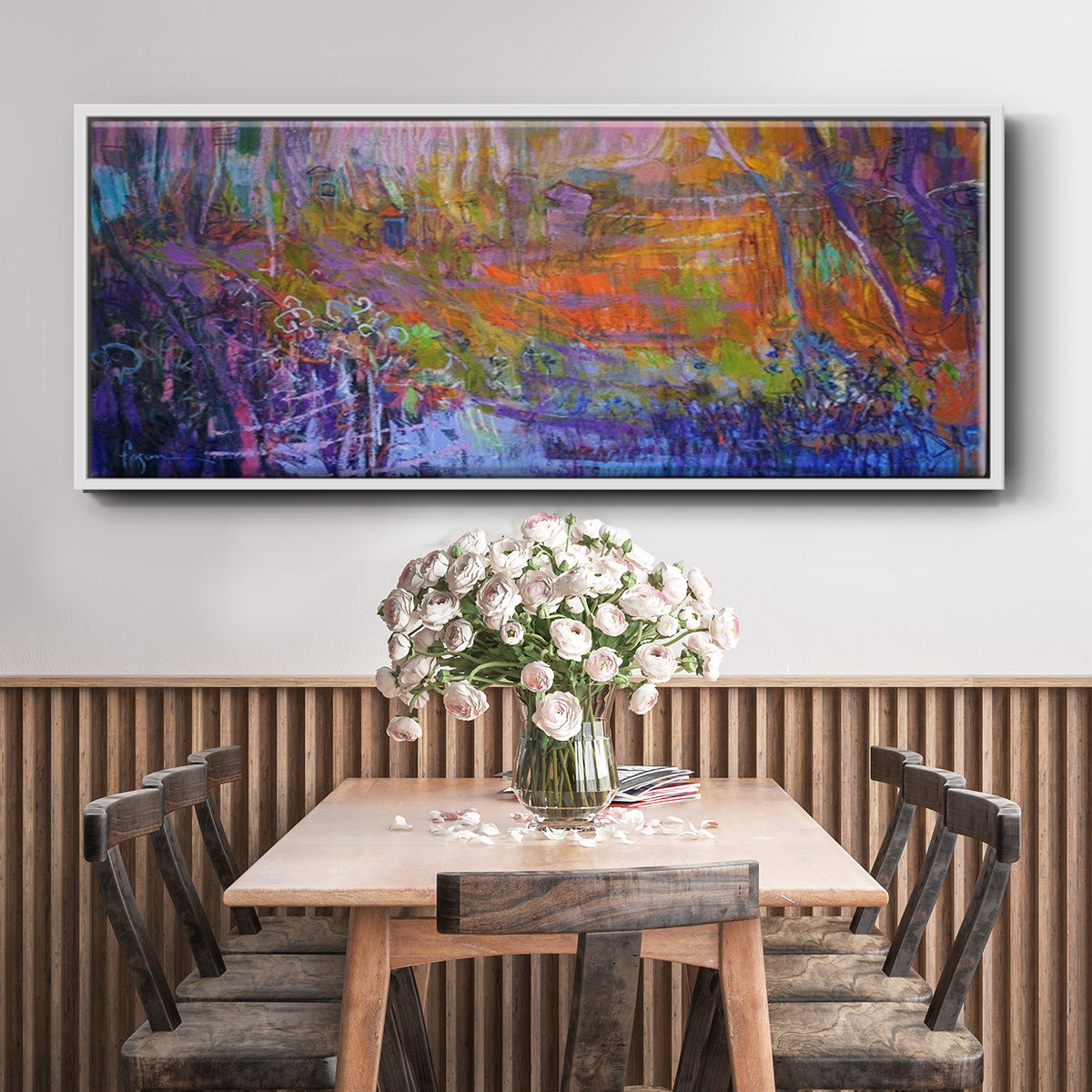 Nocturn in the Secret - Floater Framed Canvas Print