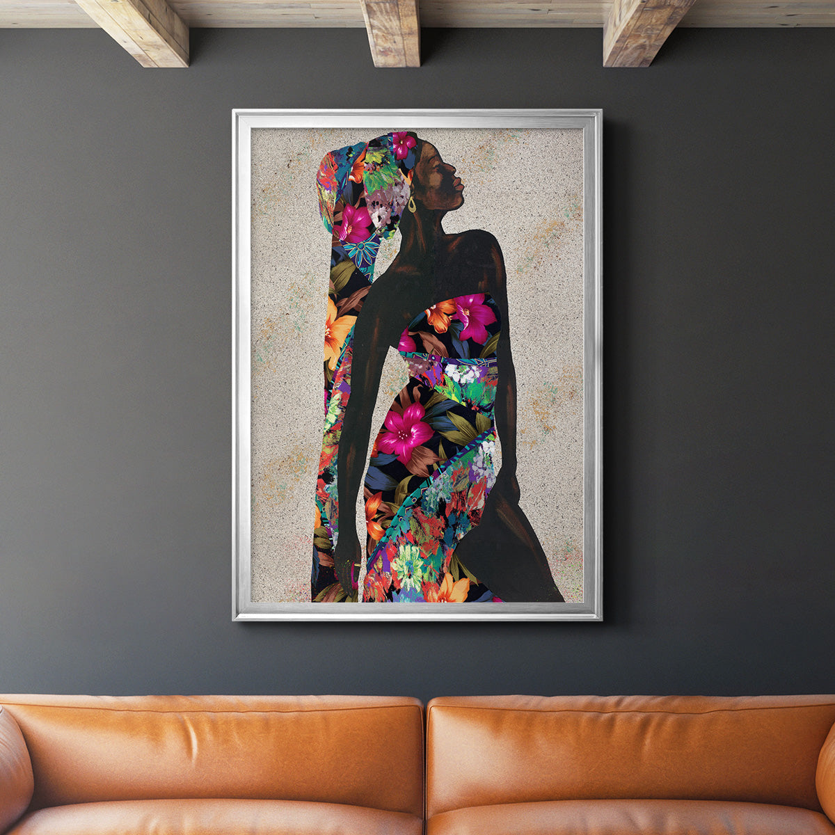 Woman Strong I - Modern Framed Canvas Print