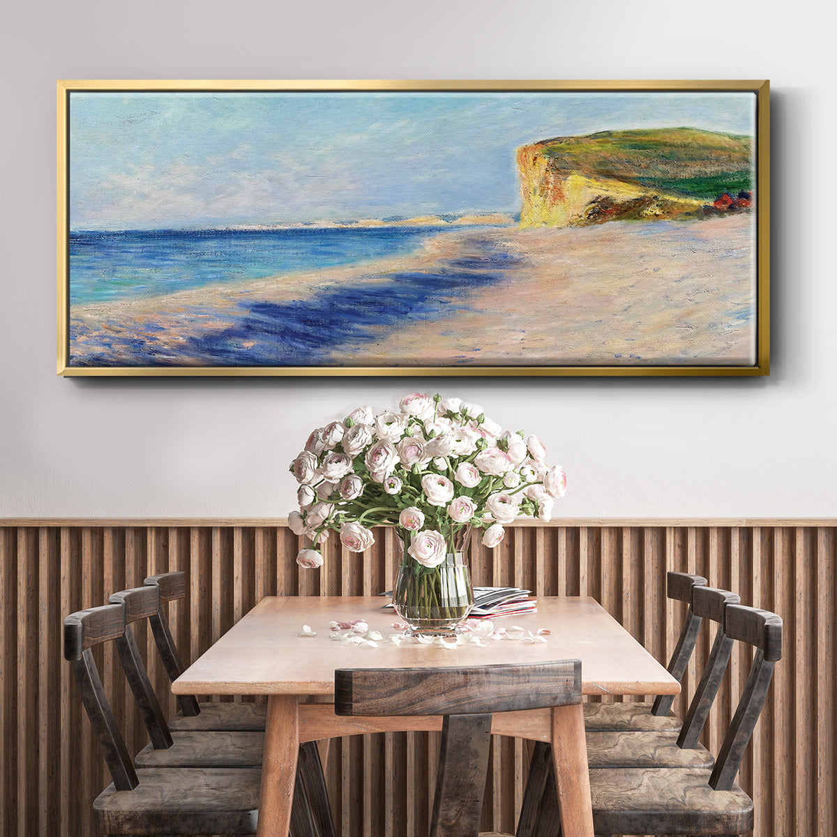 Pourville, Near Dieppe, 1882 - Floater Framed Canvas Print