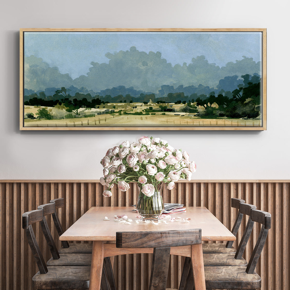 Wild Farmland I - Floater Framed Canvas Print