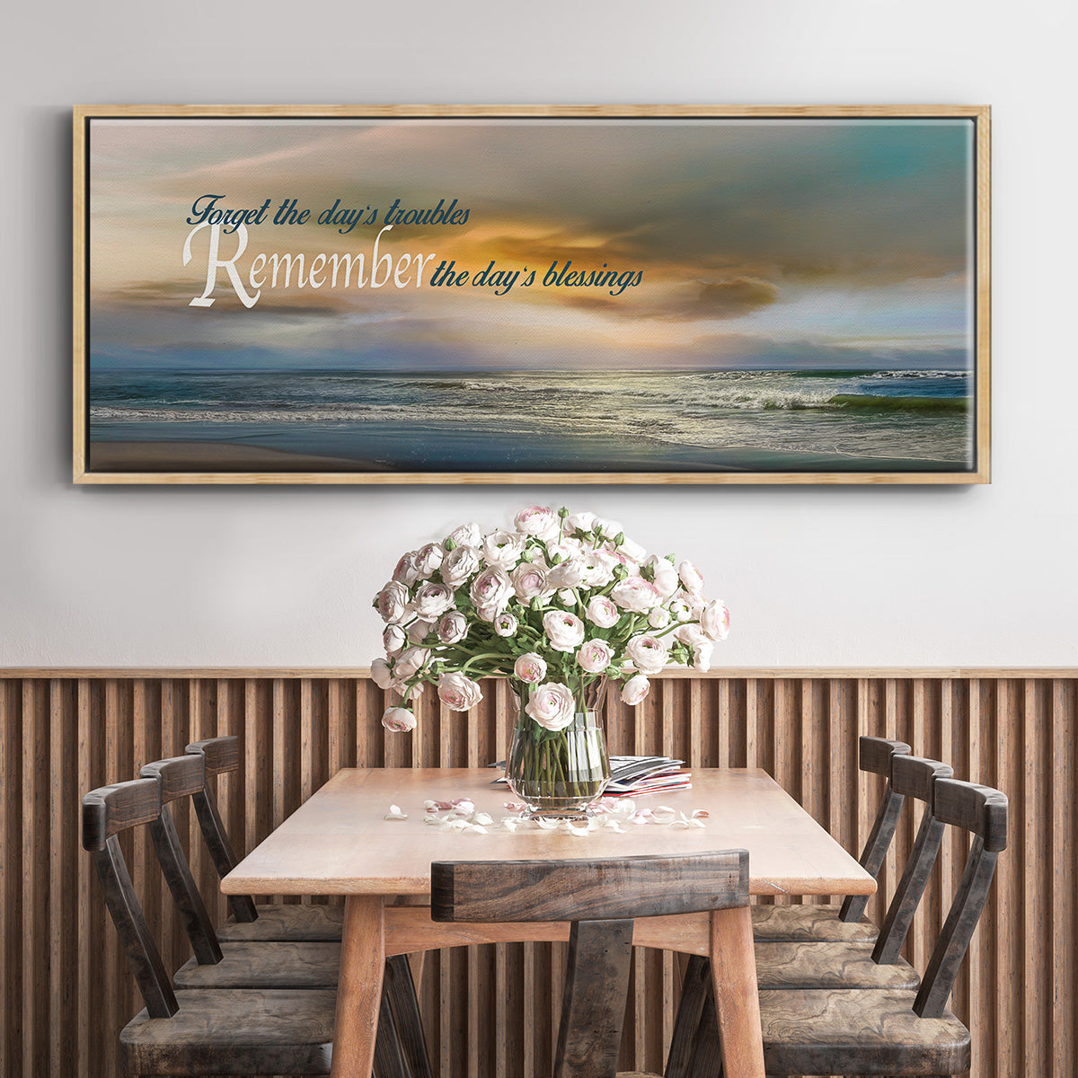 Remember - Floater Framed Canvas Print