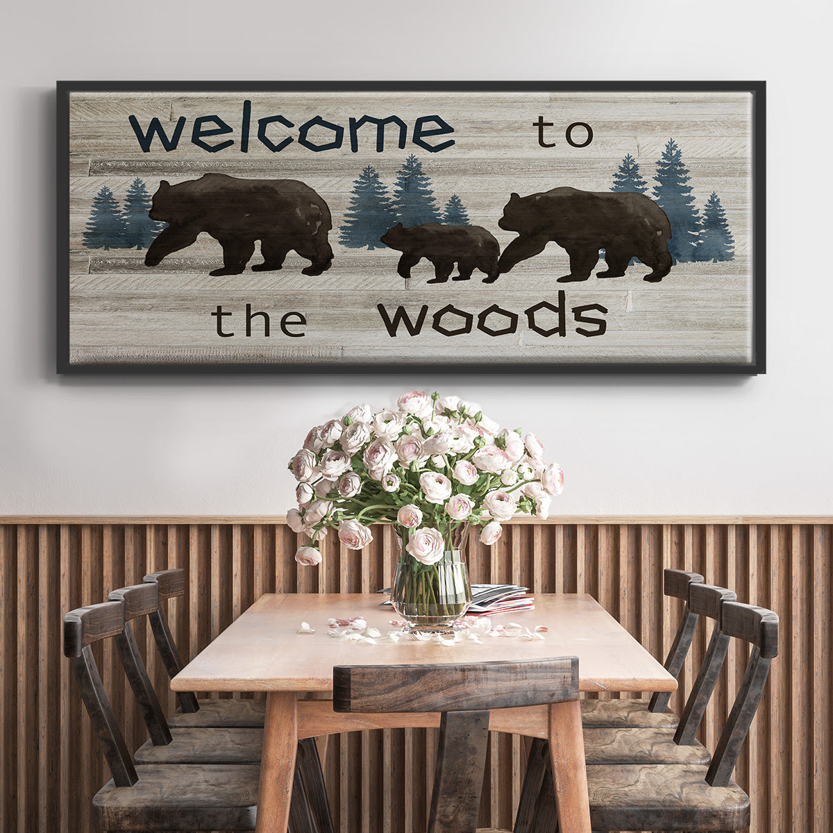 Bears Welcome - Floater Framed Canvas Print