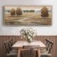 Linen Landscape I - Floater Framed Canvas Print