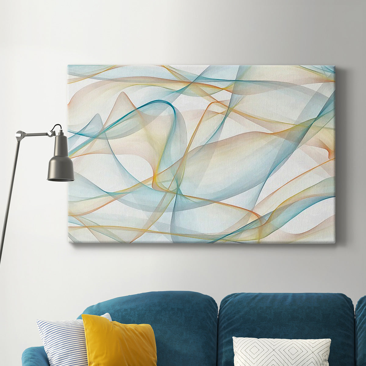 Curves and Waves V - Canvas Art Print