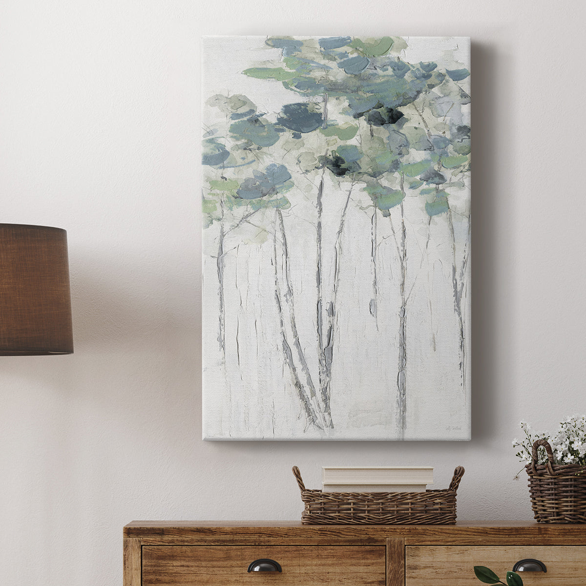 Impasto Tree Line I - Canvas Art Print