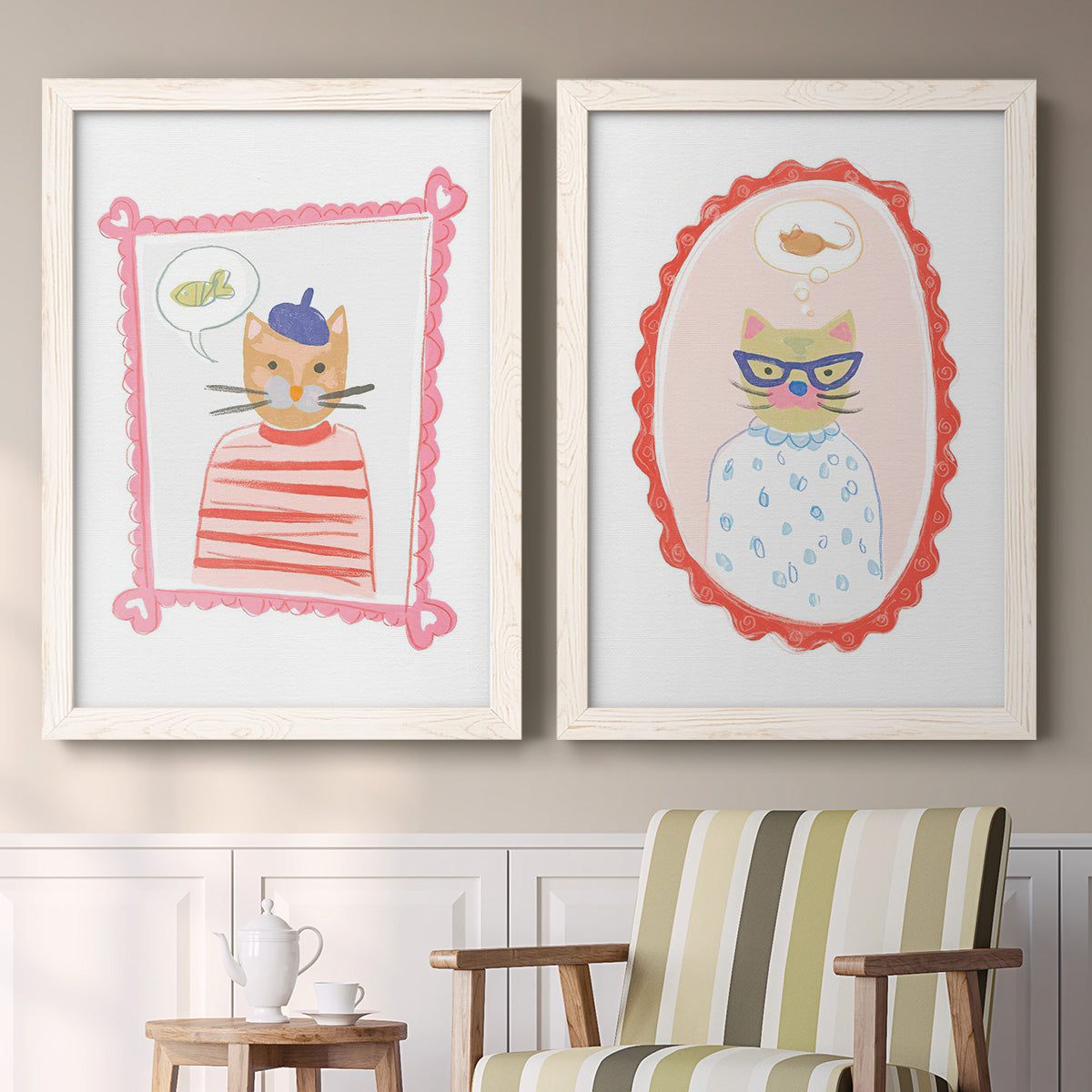 Cameo Characters I - Premium Framed Canvas 2 Piece Set - Ready to Hang