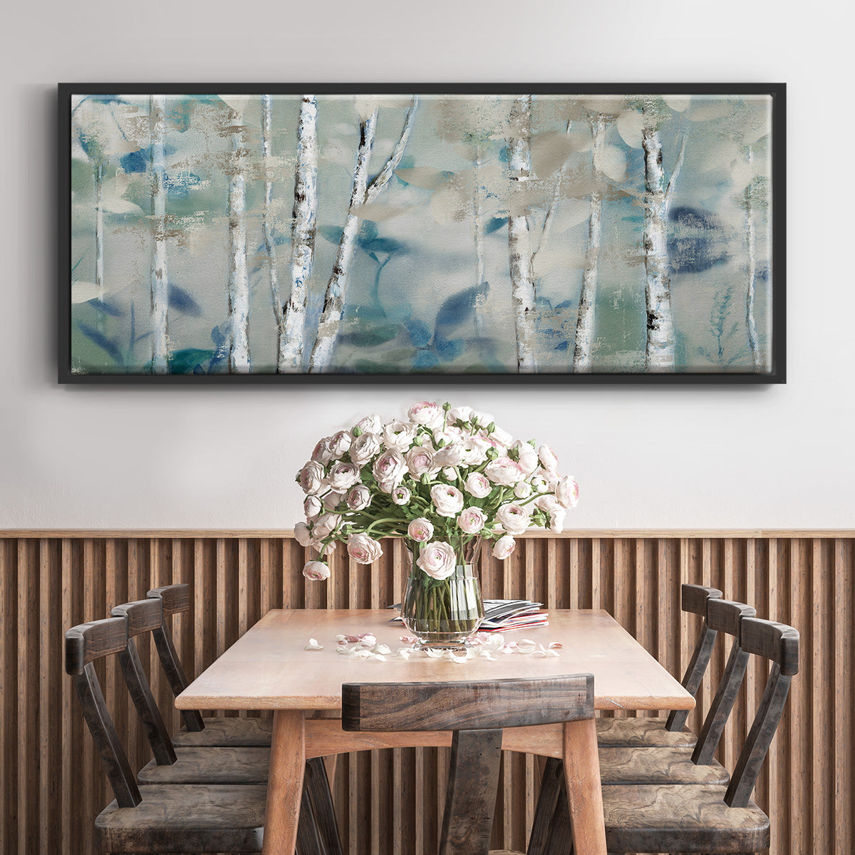 Zen Forest I - Floater Framed Canvas Print