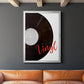 Vinyl - Modern Framed Canvas Print