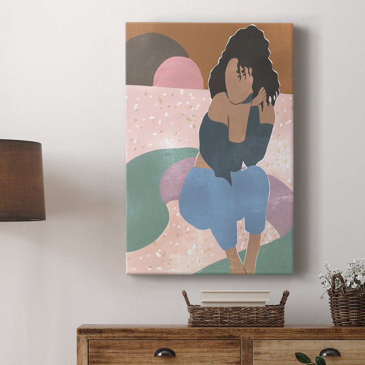 Curly Lady II - Canvas Art Print