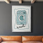 Wash - Modern Framed Canvas Print