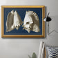 Conch Shells on Navy I Premium Framed Canvas- Ready to Hang