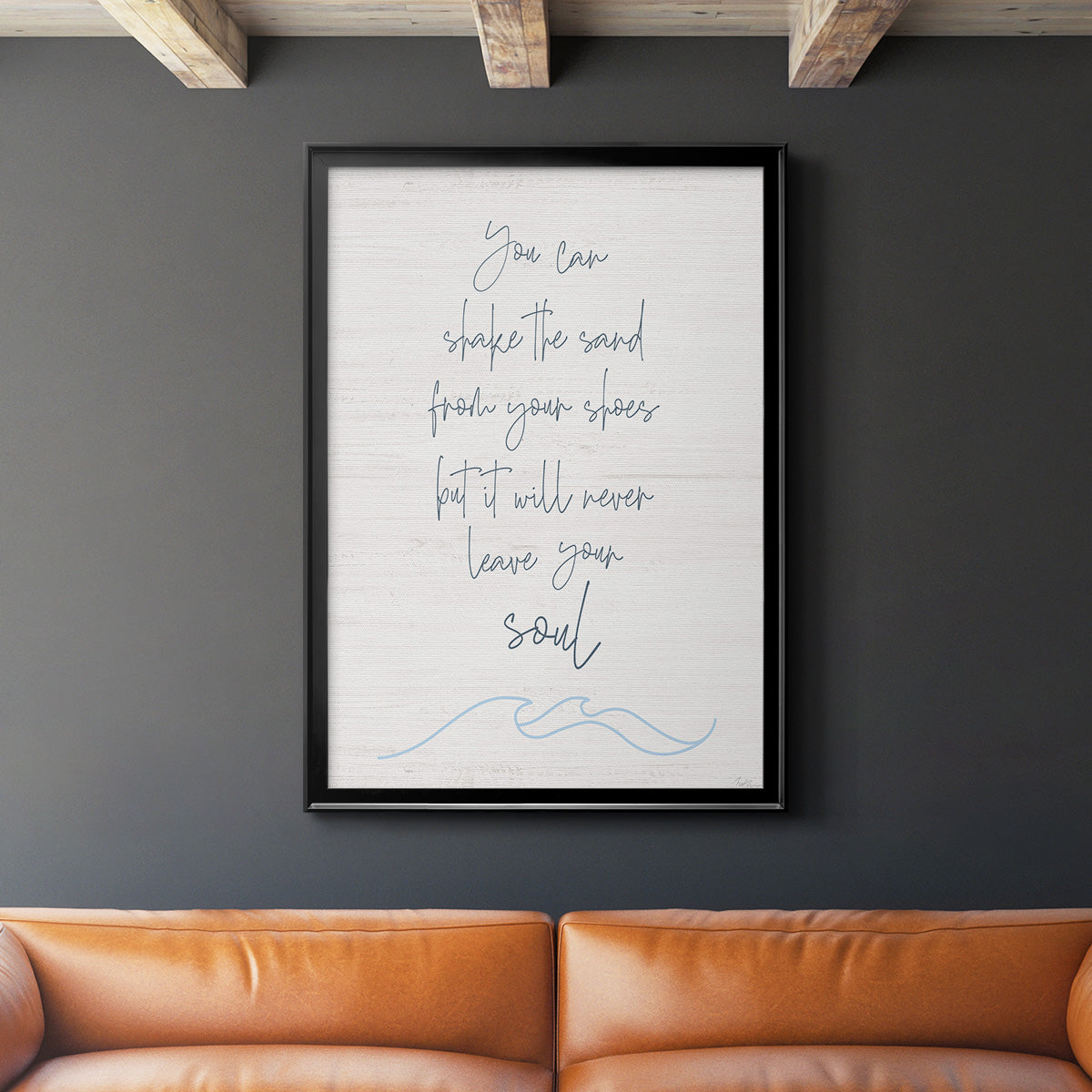 Shake the Sand - Modern Framed Canvas Print