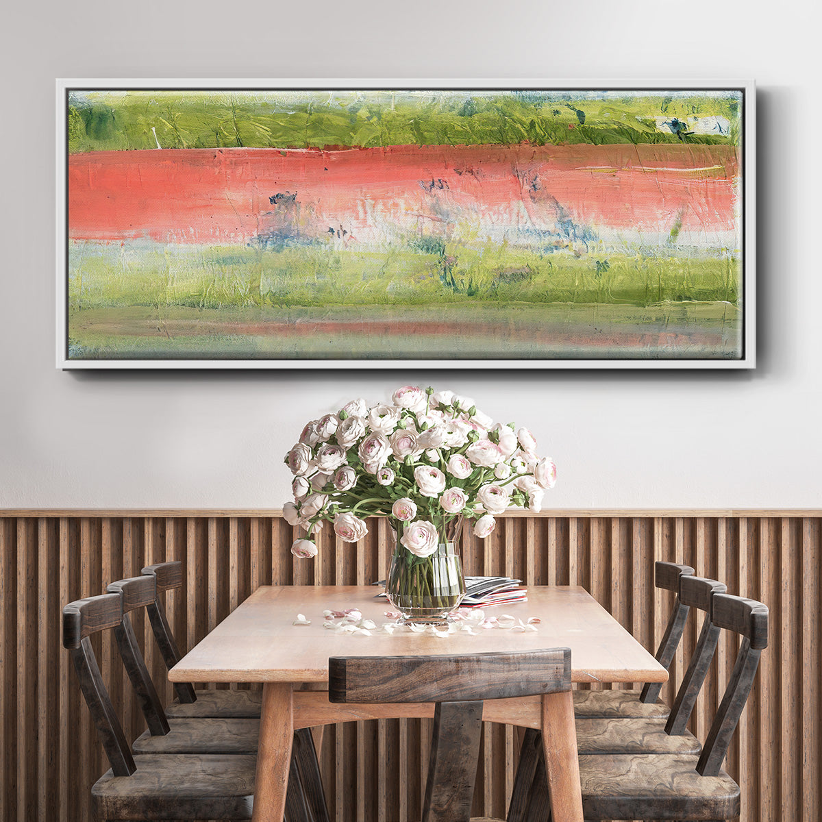 Nature's Flag I - Floater Framed Canvas Print