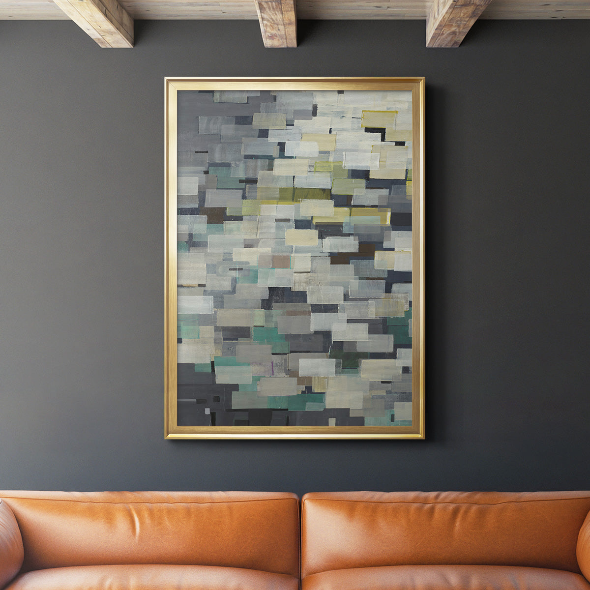 Puzzle Pieces V1 - Modern Framed Canvas Print