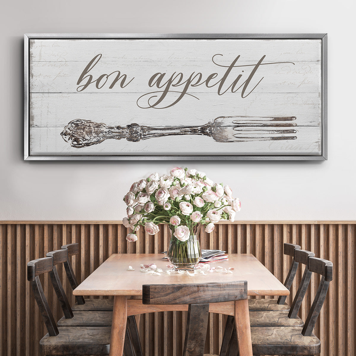 Bon Appetit - Floater Framed Canvas Print
