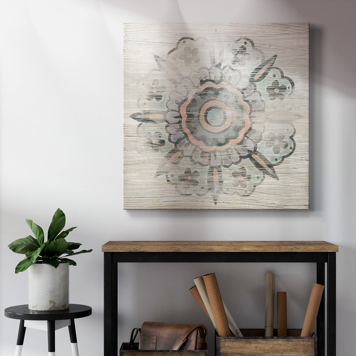 Weathered Emblem II-Premium Gallery Wrapped Canvas - Ready to Hang