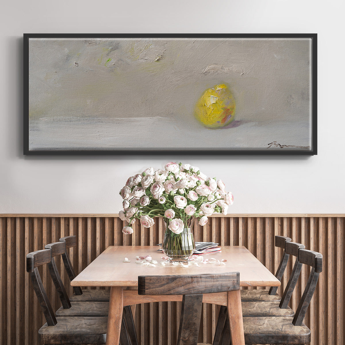 Lemon-Lime - Floater Framed Canvas Print