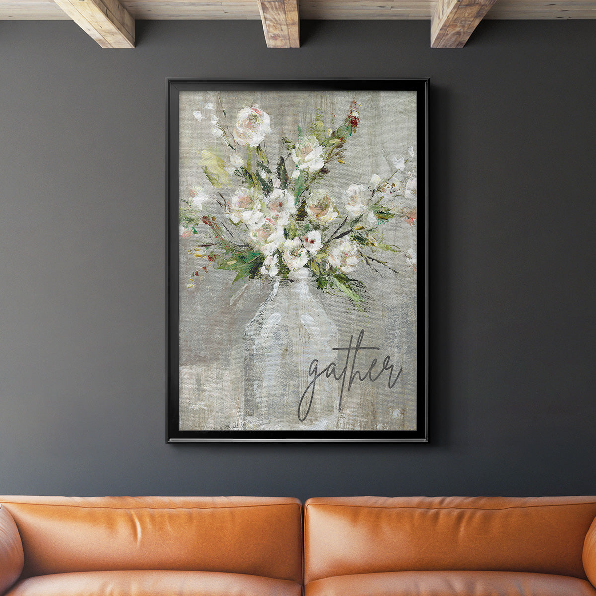 Gather - Modern Framed Canvas Print