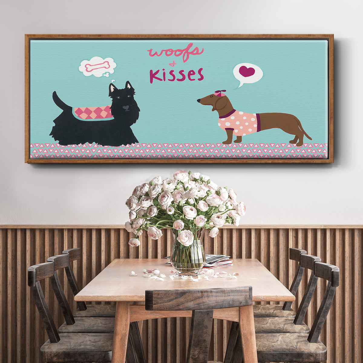 Valendogs Collection C - Floater Framed Canvas Print