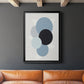 Shapely Blues II - Modern Framed Canvas Print
