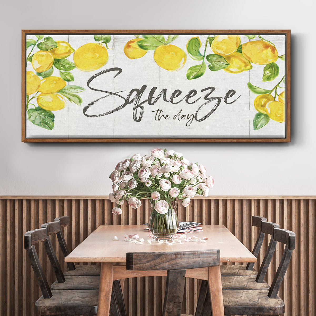 Lemon Squeeze - Floater Framed Canvas Print