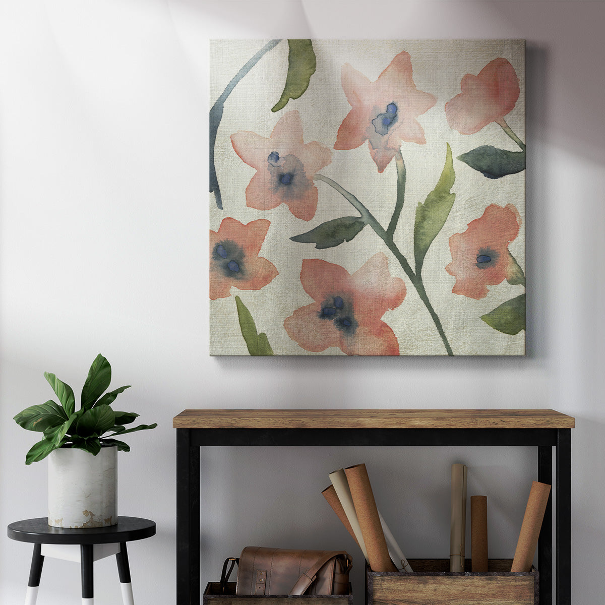 Blush Pink Blooms III-Premium Gallery Wrapped Canvas - Ready to Hang