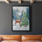 Winter Gathering - Modern Framed Canvas Print