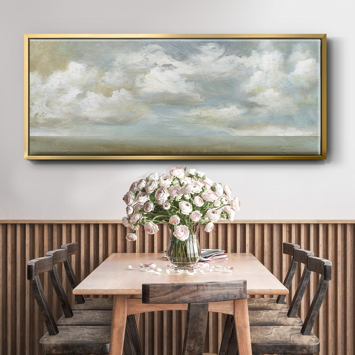 Cloudscape Vista III - Floater Framed Canvas Print