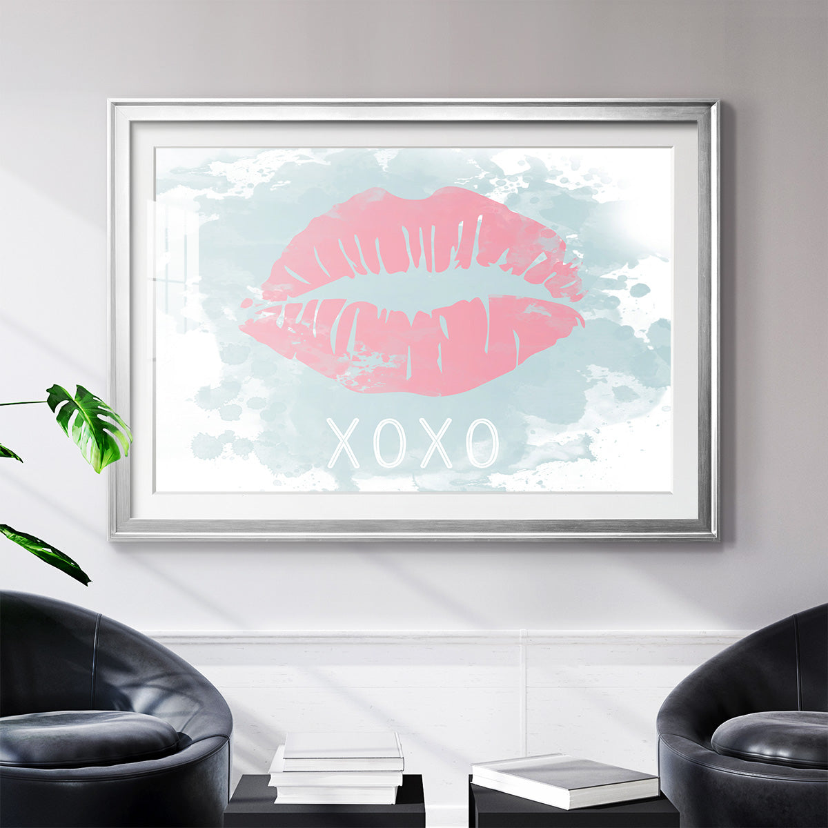 XOXO in Color - Modern Framed Art Print