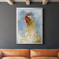 Chicken Portrait I - Modern Framed Canvas Print