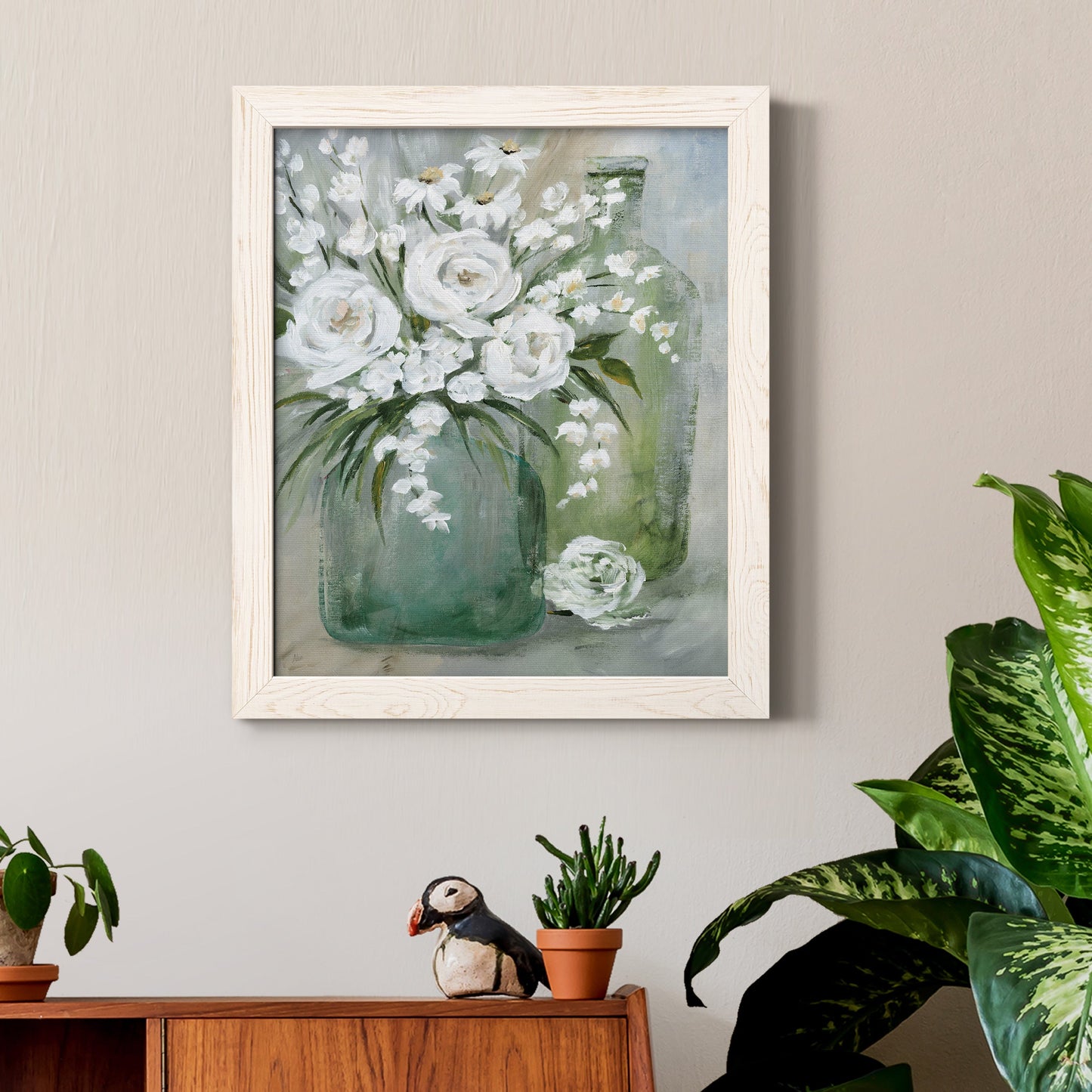 Rosey Afternoon - Premium Canvas Framed in Barnwood - Ready to Hang