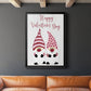 Valentines Gnomes - Modern Framed Canvas Print